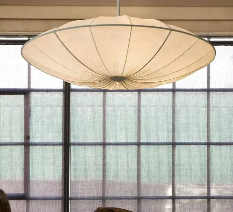 Suspension, Arche, large, blanc, Ø110cm, H30cm - Gong