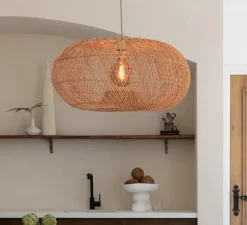 Suspension, Arizona L, naturel, Ø70cm, H36cm - Good&Mojo