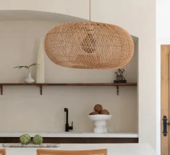 Suspension, Arizona L, naturel, Ø70cm, H36cm - Good&Mojo