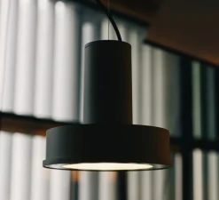 Suspension, Arne S Domus, vert foncé, IP65, LED, dim, 2700K, 2471 lm, Ø23cm, H22cm - Santa & Cole