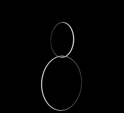 Suspension, Arrangements (round M + round L), noir, LED, 2700K, 4752lm, Ø102cm, H164,5cm - Flos