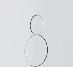 Suspension, Arrangements (round M + round L), noir, LED, 2700K, 4752lm, Ø102cm, H164,5cm - Flos