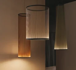 Suspension, Array, 1825, beige, LED, dim, 2700K, 3993 lm, Ø55cm, H193cm - Vibia