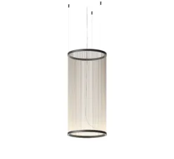 Suspension, Array, 1820, beige, LED, dim, Push/Dali, 2700K, 3993 lm, Ø55cm, H113cm - Vibia