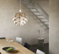 Suspension, Artichoke S, blanc, laiton, Ø48cm, H46,5cm - Louis Poulsen