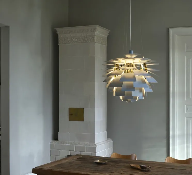 Suspension, Artichoke S, vert poudré, laiton, Ø48cm, H46,5cm - Louis Poulsen