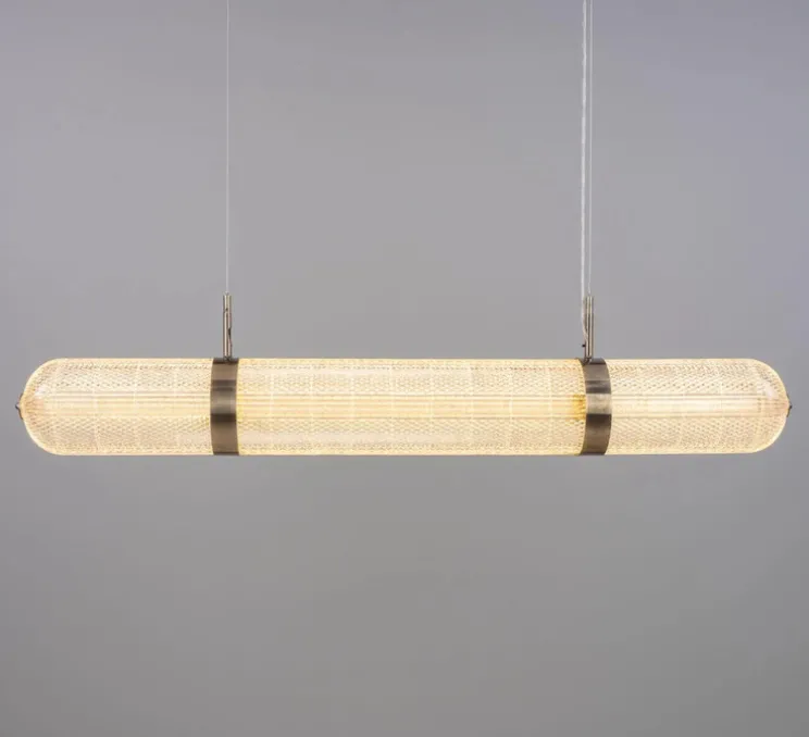 Suspension, Ashford Linear, argent antique, LED, 2700K, 660 lm, Ø15cm, H120;9cm - Mullan Lighting