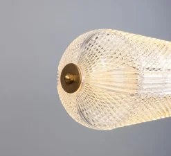 Suspension, Ashford Linear, laiton antique, LED, 2700K, 660 lm, Ø15cm, H120,9cm - Mullan Lighting
