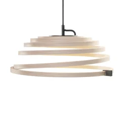Suspension, Aspiro 8000, bouleau et noir, LED, 2850K, 650lm, Ø50cm, H35cm - Secto Design
