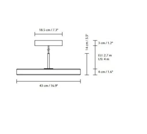 Suspension, Asteria, laiton, Ø43cm, H4cm - Umage