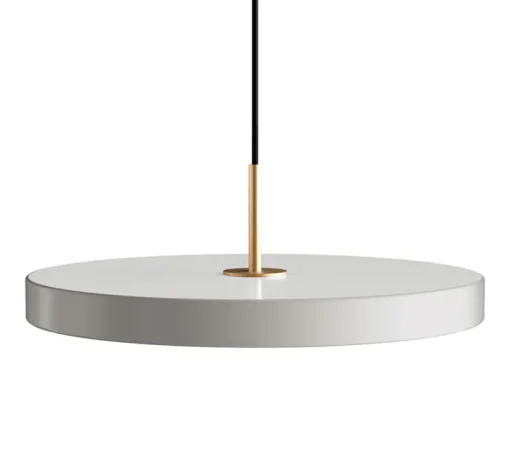 Suspension, Asteria Medium, brume et laiton, LED, 3000K, 1300lm, Ø43cm, H14cm - Umage