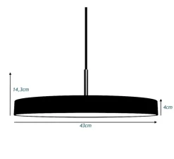 Suspension, Asteria Medium, forêt, LED, 3000k, 1300lm, Ø43cm, H14,3cm - Umage