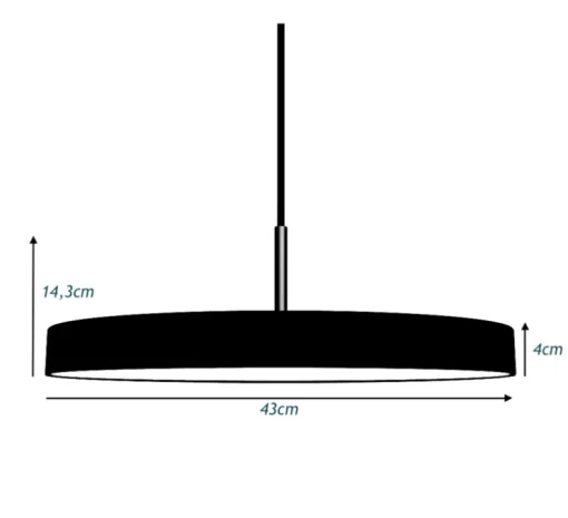 Suspension, Asteria Medium, forêt, LED, 3000k, 1300lm, Ø43cm, H14,3cm - Umage