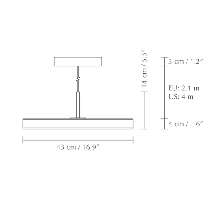 Suspension, Asteria Medium, olive et laiton, LED, 3000K, 1300lm, Ø43cm, H14cm - Umage