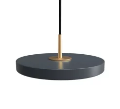 Suspension, Asteria Micro, gris anthracite, LED, dim, 3000K, 450 lm, Ø15cm, H5,7cm - Umage