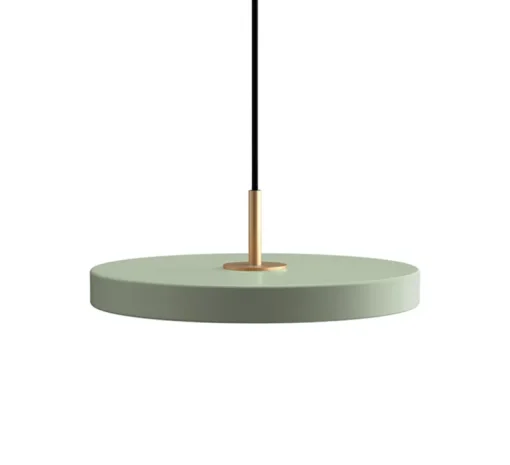 Suspension, Asteria Mini, olive et laiton, LED, 3000K, 1200lm, Ø31cm, H10.5cm - Umage