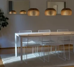 Suspension, Atto, noyer,LED, 3000k, 1400lm, Ø34cm, H21 - Secto Design