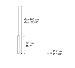 Suspension, A-Tube Nano cluster 7 pièces avec rosace, chrome, LED, 2700K, 450 lm, Ø38cm, Hcm - Lodes