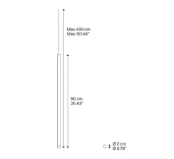 Suspension, A-Tube Nano cluster 7 pièces avec rosace, chrome, LED, 2700K, 450 lm, Ø38cm, Hcm - Lodes