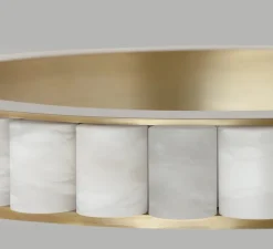 Suspension, Avalon Large, laiton satiné, LED, 2700K, Ø101cm, H7cm - CTO lighting