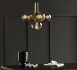 Suspension, Avenue 43, laiton brossé, Ø43cm, H40cm - Cobankeryd