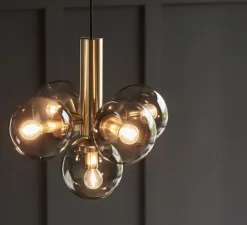 Suspension, Avenue 43, laiton brossé, Ø43cm, H40cm - Cobankeryd