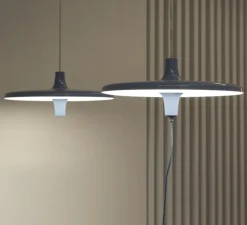 Suspension, Avro, bleu clair, LED, dim, 2700K, 5000 lm, Ø60cm, H25cm - Martinelli Luce