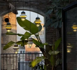 Suspension, baladeuse d'extérieur, Santorini, IP65, moutarde, H25,8cm - Marset