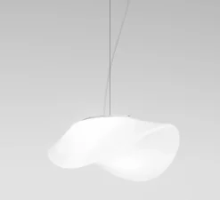 Suspension, Balance SP M, blanc brillant, E27, L46cm, H17cm - Vistosi