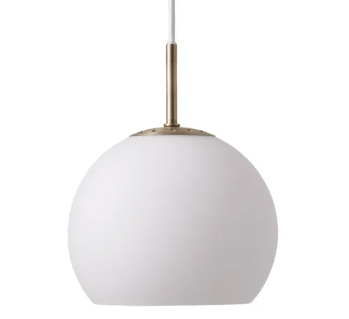 Suspension, Ball glass, blanc opalin, Ø18cm, H15cm - Frandsen