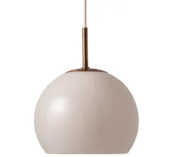 Suspension, Ball glass, gris sablé, Ø18cm, H15cm - Frandsen