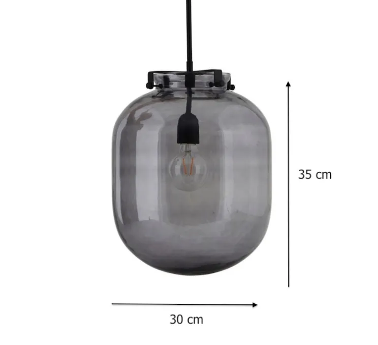Suspension, Ball, gris, H35cm, Ø30cm - House Doctor
