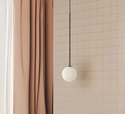 Suspension, Ball, noir mat, Ø20cm, H68cm - Aromas del Campo