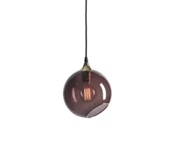 Suspension, Ballroom, violet, Ø20cm, bague or - Design by us