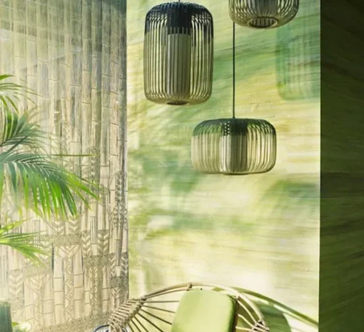 Suspension, Bamboo Light S, vert, Ø35cm, h23cm- Forestier