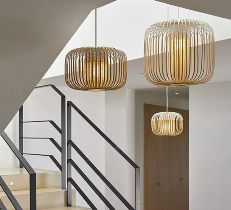 Suspension, Bamboo Light S, blanc, Ø35cm, H23cm - Forestier