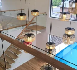 Suspension, Bamboo Light XS, noir, Ø27cm, H20cm - Forestier