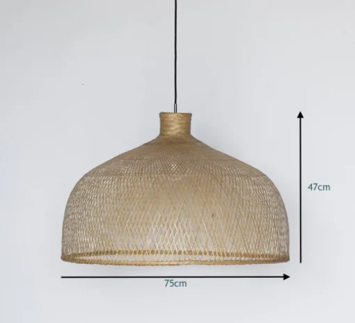 Suspension, Bamboo M1, naturel, Ø75cm, H47cm - Ay Illuminate