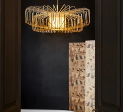 Suspension, Bamboo Up and Down XXL, blanc, Ø80cm, H26cm - Forestier