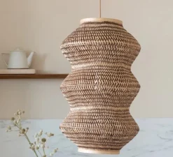 Suspension, Barbados XL, naturel et marron, Ø40cm, H69cm - Good&Mojo