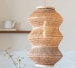 Suspension, Barbados XL, naturel et marron, Ø40cm, H69cm - Good&Mojo