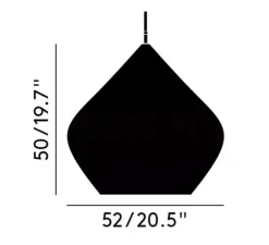 Suspension, Beat Stout, laiton brossé, LED, dim, 3000k, 800 lm, Ø52cm, H50cm - Tom Dixon