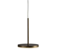 Suspension, Bella direct sans rosace, bronze, IP40, LED, 2700K, 467lm, Ø10,1cm, H14cm - PANZERI