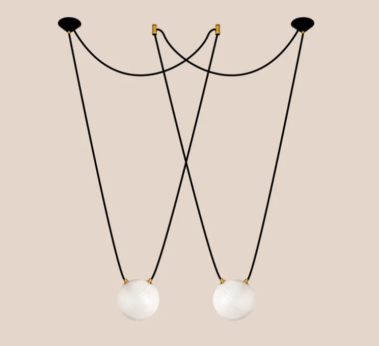 Suspension, Beloio, blanc, Ø14,5cm - Margaux Keller Collections