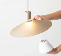 Suspension, Belt, T-4144SLG, champagne, LED, dim, 2700K, 725 lm, Ø45cm, H18,1cm - Estiluz