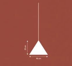 Suspension, Benjamin XL, noir, Ø46cm, H35cm - Frandsen