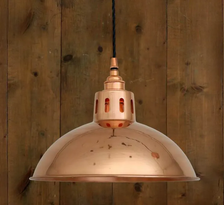 Suspension, Berlin, cuivre, Ø30cm, H20cm - Mullan Lighting