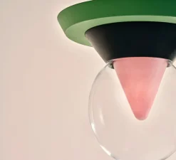 Suspension, Bia, vert clair, vert foncé, rose, Ø58cm, H49cm - Sphaer