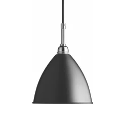 Suspension, BL9 S, noir, chrome, Ø16cm, H14cm - Gubi