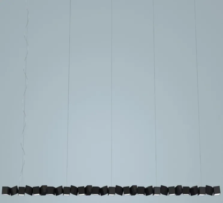 Suspension, Blockchain 29, noir, 3000K, L317,5cm, H13,4cm - Oblure